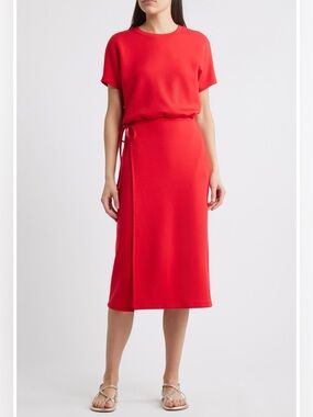 SPANX | BNWT AirEssentials Tie Waist Midi Dress Size M